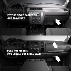 BERKSYDE Dash Cover Honeycomb Dashboard Cover Mat Compatible with 2007-2013 Chevy Silverado GMC Sierra and 2007-2014 Chevy Tahoe Suburban and GMC Yukon