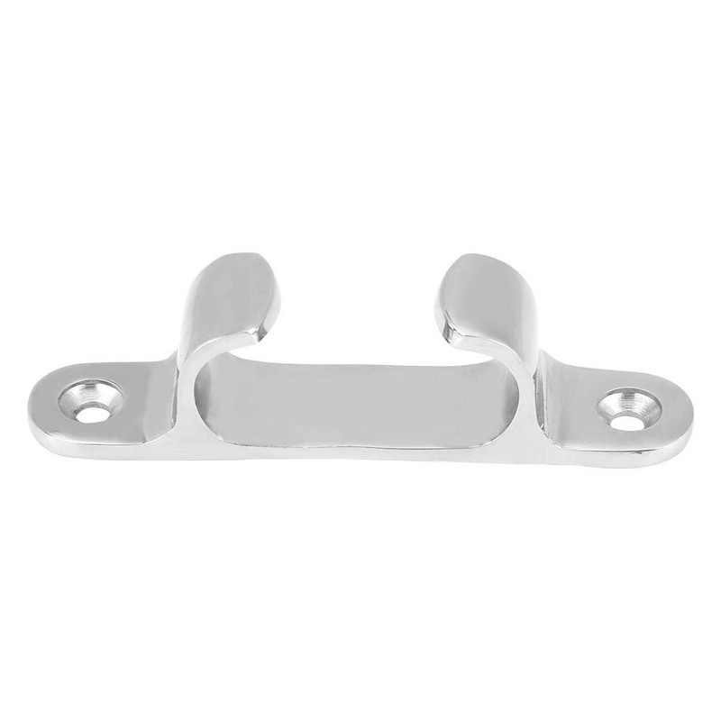 Qiilu 102MM Fairleader Boat Cleats Marine Mooring Cleats Stainless Steel