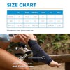 OrthoSleeve FS6 Compression Ankle Brace for Plantar Fasciitis, Heel Pain,