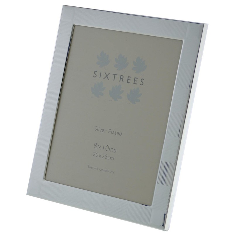 Sixtrees O'Sullivan Embossed Silver Plated 8 x 10 inch Photo