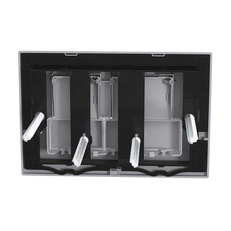SPARES2GO Luxury Concealed Toilet Cistern Flush Plate Kit for Wall