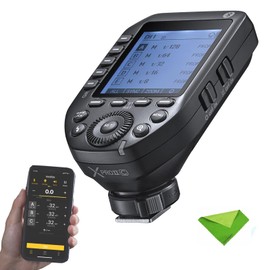 Godox XProII XProII-C XProIIC Flash Trigger for Canon, Godox Flash Wireless Transmitter TTL 2.4G HSS 1/8000S Bluetooth Connection, Large Screen Trigger for Canon EOS Cameras(XPro XPro-C Upgraded)