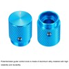 sourcing map 8 Pcs Aluminium Potentiometer Knobs, 1/4"(6mm) IDx1/2"(12.5mm) ODx5/8"(16mm)