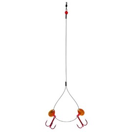 Clam 9507 Zero Wire Rig with Gold Blades, Size 4/14-Inch