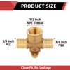 EFIELD 3/4" Pex X 3/4" Pex X 1/2" Female NPT