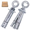 SKIR'CO (Pack of 2) Eye Bolt Shield Anchor M8, Expansion