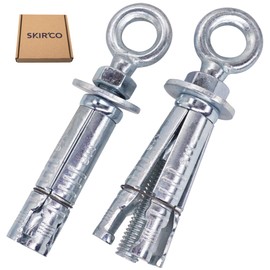 SKIR'CO (Pack of 2) Eye Bolt Shield Anchor M8, Expansion Anchor, Anchor Bolt, Concrete Anchor, Bolt Anchor