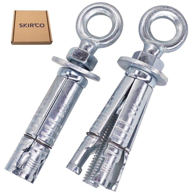 SKIR'CO (Pack of 2) Eye Bolt Shield Anchor M8, Expansion