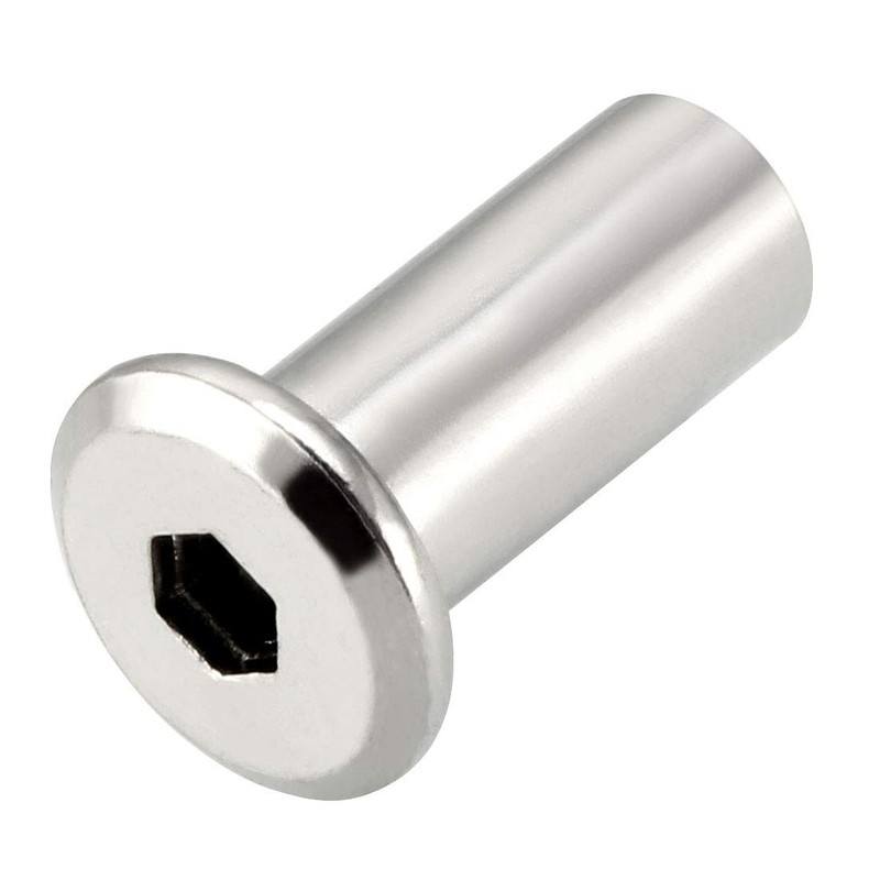 sourcing map 10pcs M8 x 20 mm Rivet Hex Socket