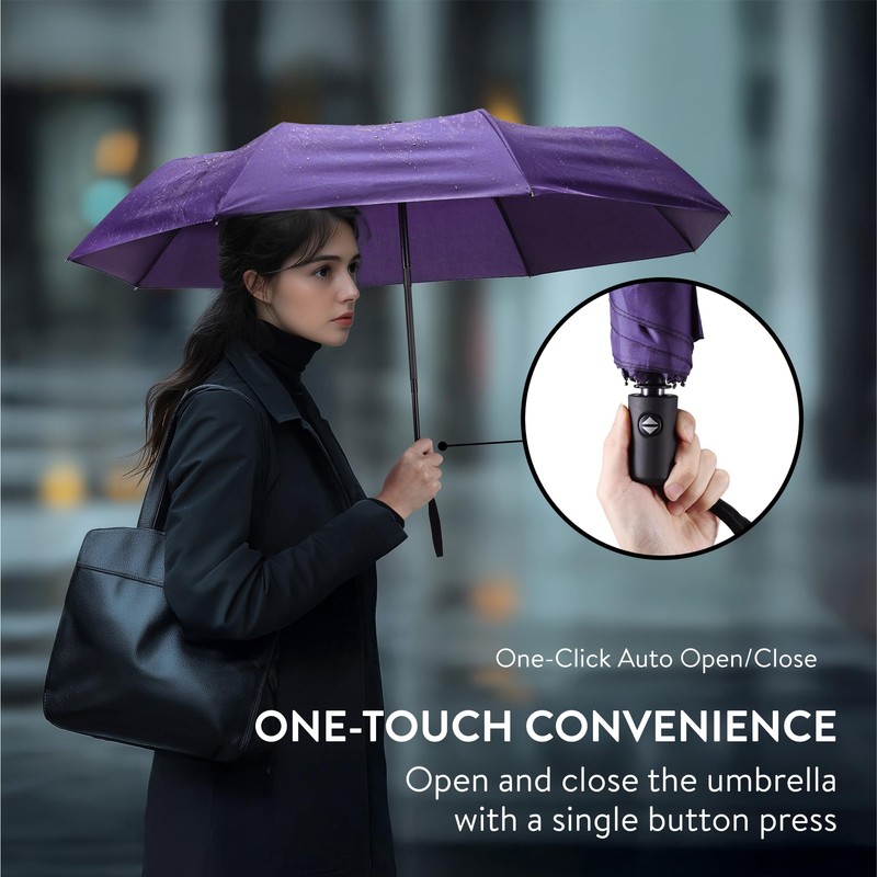 SWISSONA Umbrella, Windproof, Lightweight and Compact, Automatic Open-Close Including Umbrella