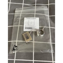 John Hardy Women’s Sterling Silver Classic Chain Hammered Dome Ring