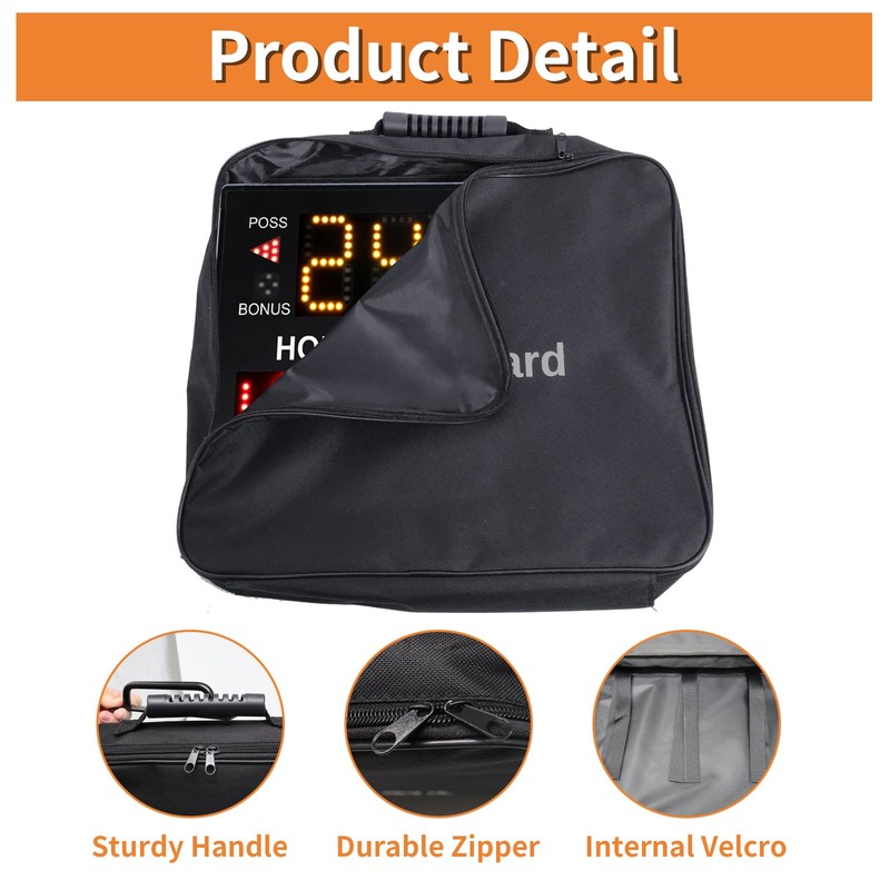 LUCKY TIME Portable Electronic Basketball Scoreboard Bag