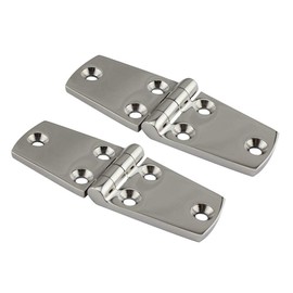 POFET 2PCS Boat Stainless Steel Door Hinge,Ecurity Door Clasp Hasp Lock Latch Hinges Marine for Yacht/RV(38 * 102mm)