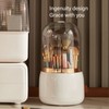 Rotate Dustproof Makeup Brushes Holder Storage 5 Compartments Waterproof Makeup
