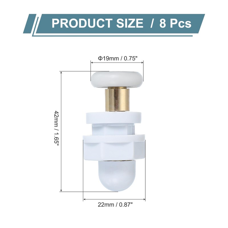 sourcing map 19mm Shower Door Rollers, Sliding Shower Doors Runners