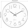 Foxtop Modern, Quartz, Silent, Wall Clock / Silent Sweeping Second
