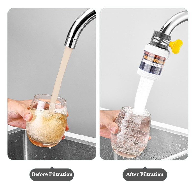 2 Pieces Water Filter Tap 360 Water Filter Tap 6