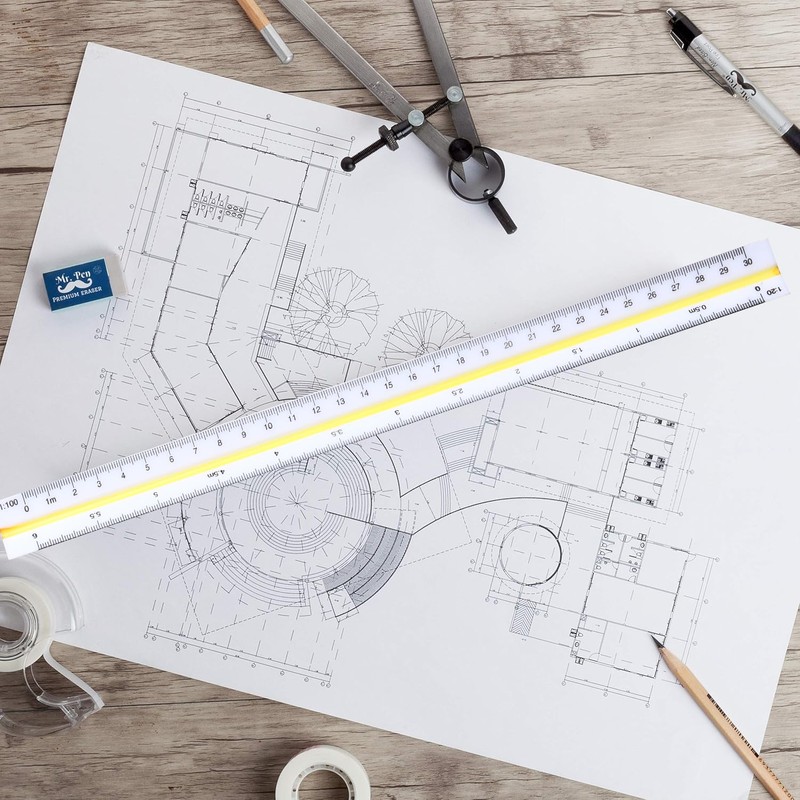 Aruicheng Scale Ruler 30 cm Scale Rule Scale Ruler Architect