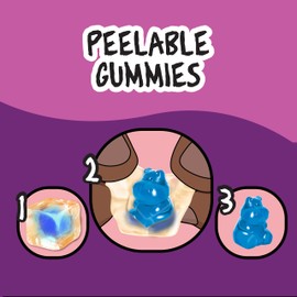 Juicy Drop Christmas Mystery Gummy Candy Cubes, Wild Berry Flavor, 3.5oz, Peelable Strawberry Gummy Cube, Mystery Animal Inside, Interactive 2-in-1 Treat, Party Favors, Stocking Stuffers, Kids Gifts