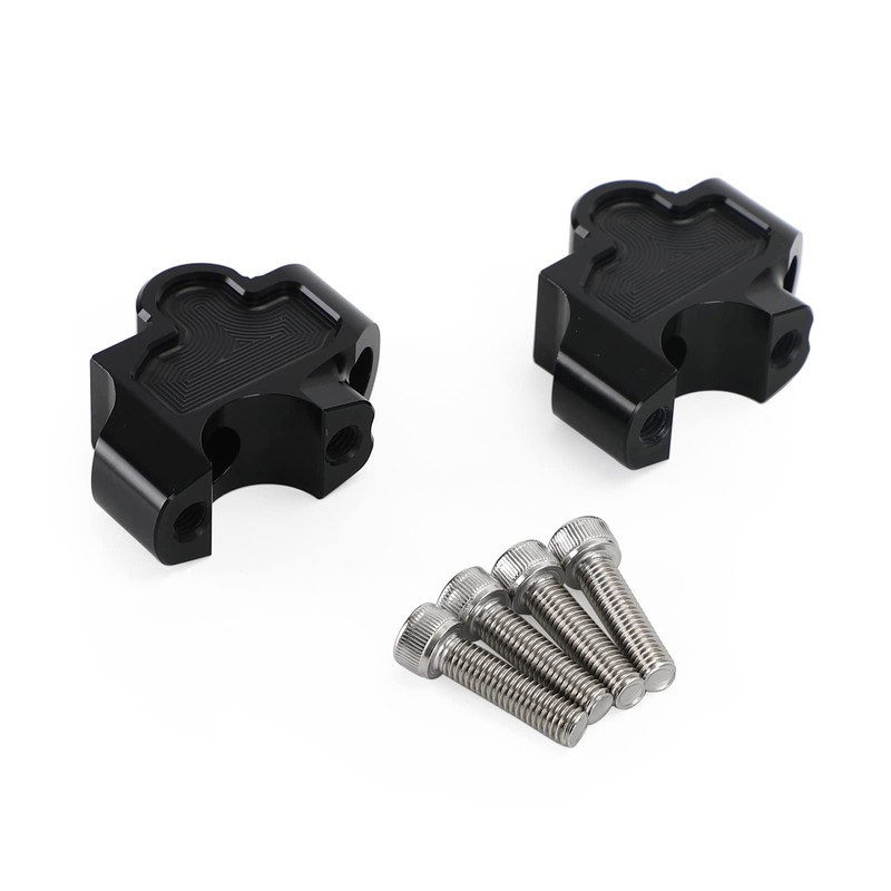 Bruce & Shark(ブルース・サメ) Motorcycle CNC Handlebar Clamp Riser 27mm Fit
