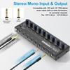 LZSIG Audio Mixer, Stereo Line Mixer for Sub-Mixing, Ultra Low-Noise,