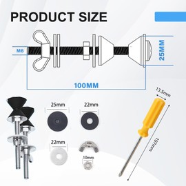 DOOCECIY Toilet Cistern Standard Flush Valve Seal Kit, Toilet Cistern Seal Set