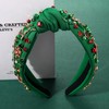 NVENF Christmas Headband for Women, Big Xmas Tree 3 -