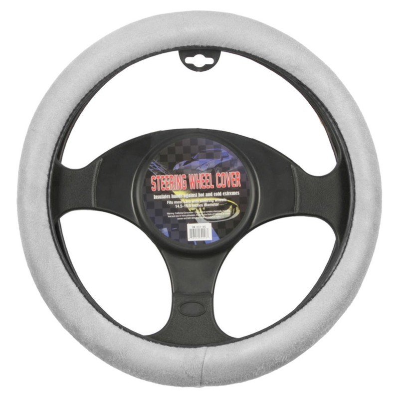 Memory Foam Steering Wheel Cover - Gray