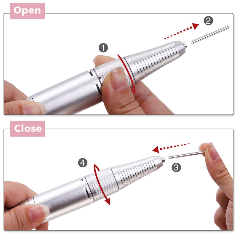 Professional Nail Drill Machine, AZ GOGO 30000RPM Rechargeable Portable Nail