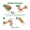 Moss Pole, 4 Pack 17Inch Monstera Plant Support for Climbing