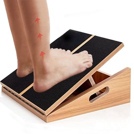 Slant Board for Calf Stretching Wooden Calf Stretcher Incline Board Adjustable Calf Stretch Board for Squats Knees Ankle