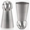 Yoshikawa SJ2646 3D Crown Base, Silver, 3 pcs