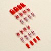 Valentine's Day Press on Nails Medium Square Fake Nails Cute