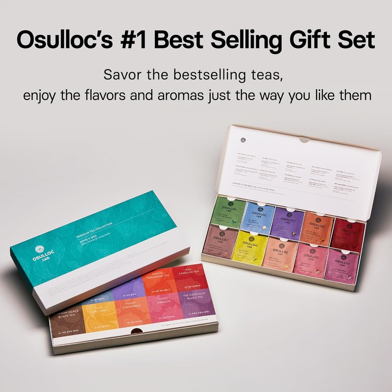 OSULLOC Premium Tea Collection Gift Set – 40 Tea Bags