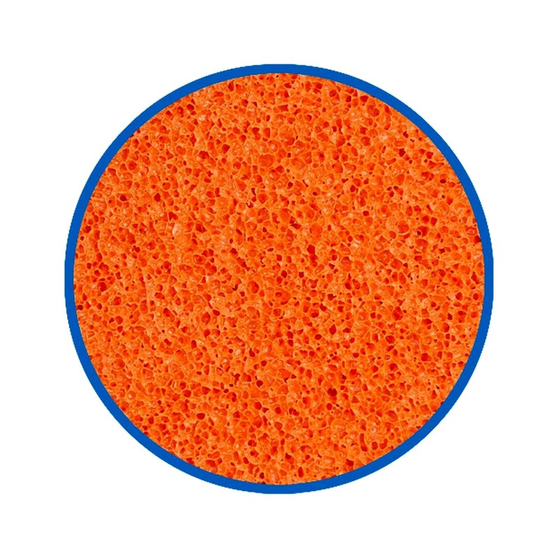 Orange Rubber 18mm Sponge 280 x 140mm Rough D4684