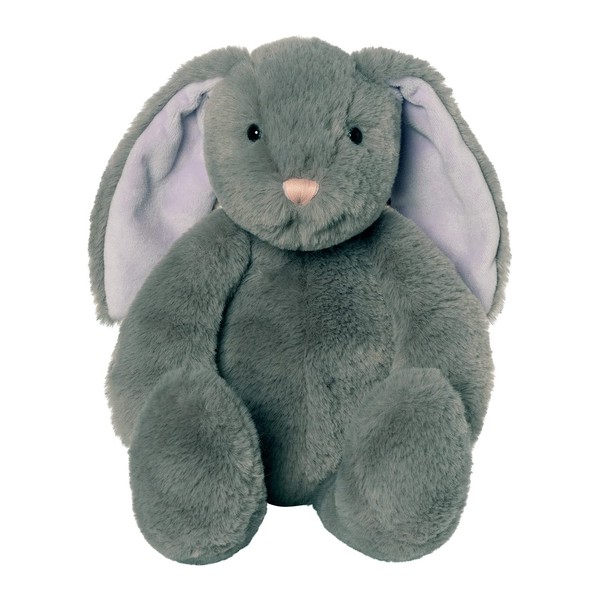 Manhattan Toy Pattern Pals Gray 10" Bunny Stuffed Animal for Kids and Adults