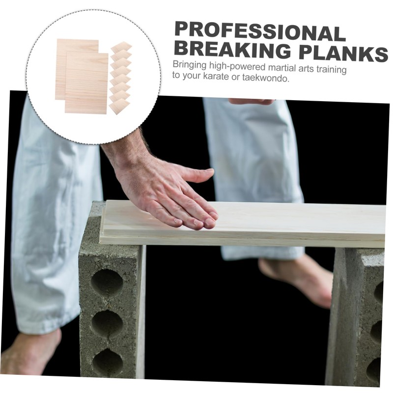 WOONEKY Professional Taekwondo Board 10pcs Wooden Breaking Plank for Martial