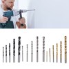 16Pcs Wooden Cement Metal Drill HSS Twist Masonry Woodworking Set