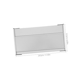 Operitacx Department Card Office Decor Name Plate Engraving Blanks Front Door Sign Office Door Plaque Door Plaques for Office Wall Plate Holders Name Door Sign Silver Aluminum Alloy