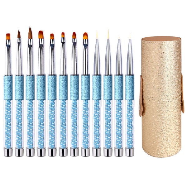 12-Piece Nail Brush Set Gel Brush Gel Nail Art Design