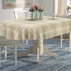uwdfnwuif Plaid Oval Tablecloth Farmhouse 60"x84" Waterproof Table Cloth Washable