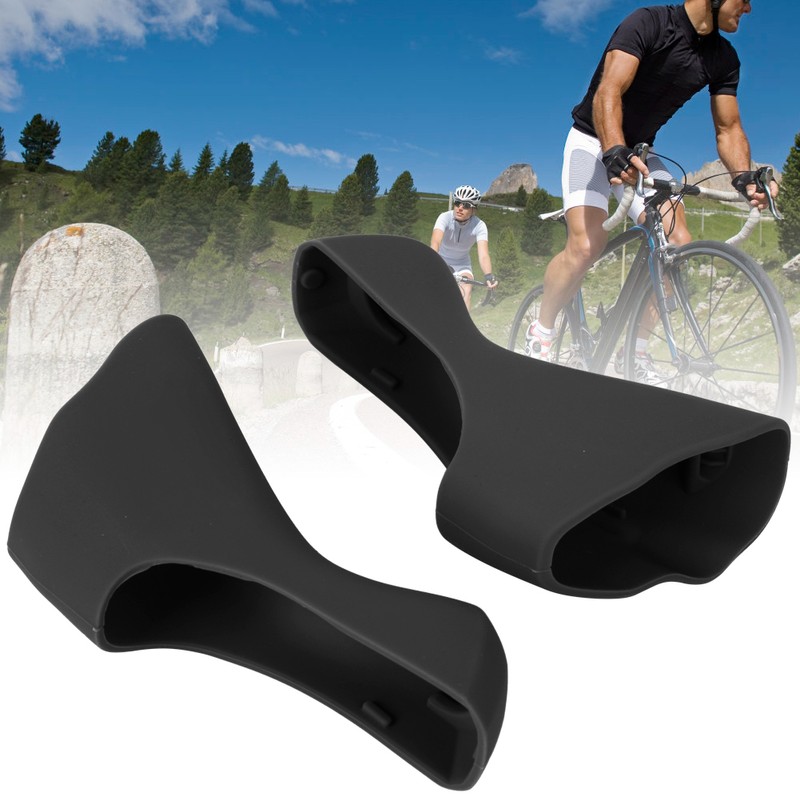 A Pair Silicone Road Bicycle Handlebar Protective Cover Comfortable Grips