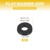 PATIKIL M2 Nylon Flat Washers, 120 Pcs 2mm ID 5mm