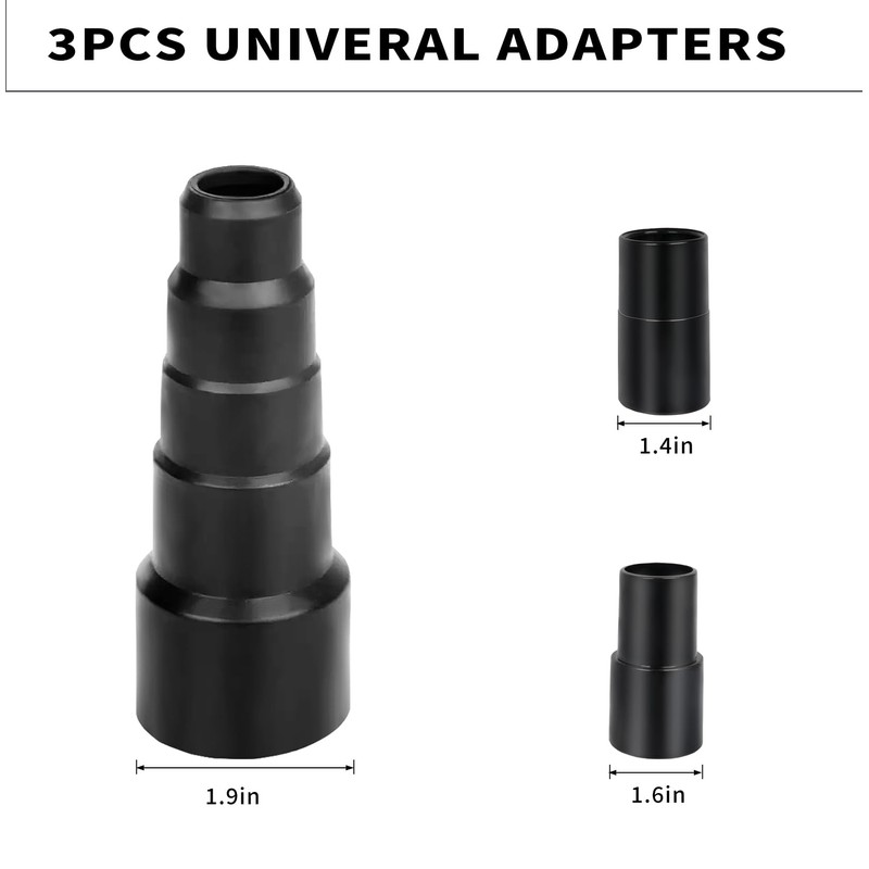 Shop Vac Extractor Attachments with 2-1/2" & 1-7/8" & 1-1/4"
