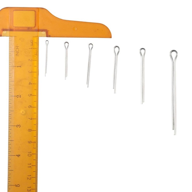 Fudeshe Cotter Pin Assortment 160pcs 304 Stainless Steel GB91 Clevis