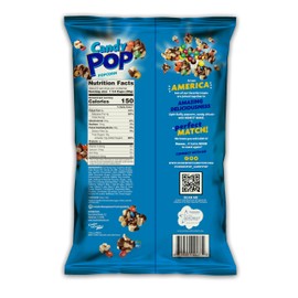 CANDY POP M&M Mini's Candy Coated Popcorn (5.25oz bags) Made with Real M&M Mini'sCandy Pieces - Pack of 6