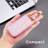 BUNCHBRAVO Pink Car Key Holder Bag with Zip-Around Case, Clip