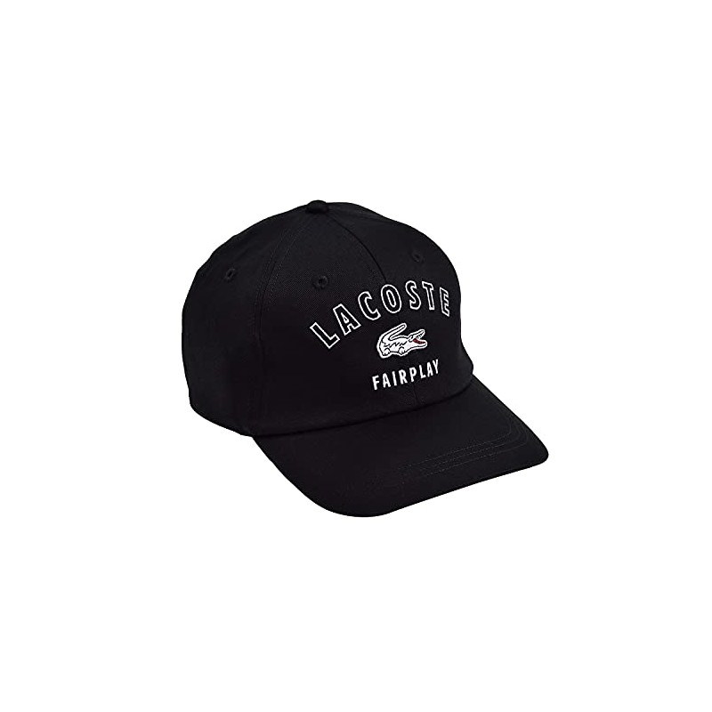 Lacoste L3502 Cotton 6PANEL CAP (Cotton, 6 Panels, Cap), Black,