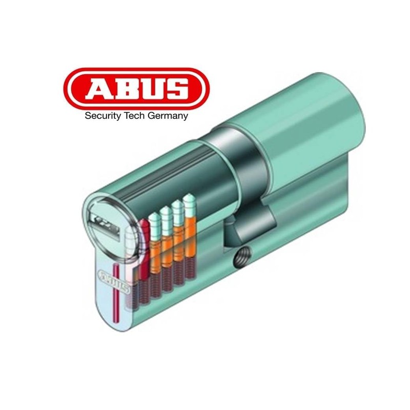 Abus Door Cylinder/Lock with Key, silver, 33461