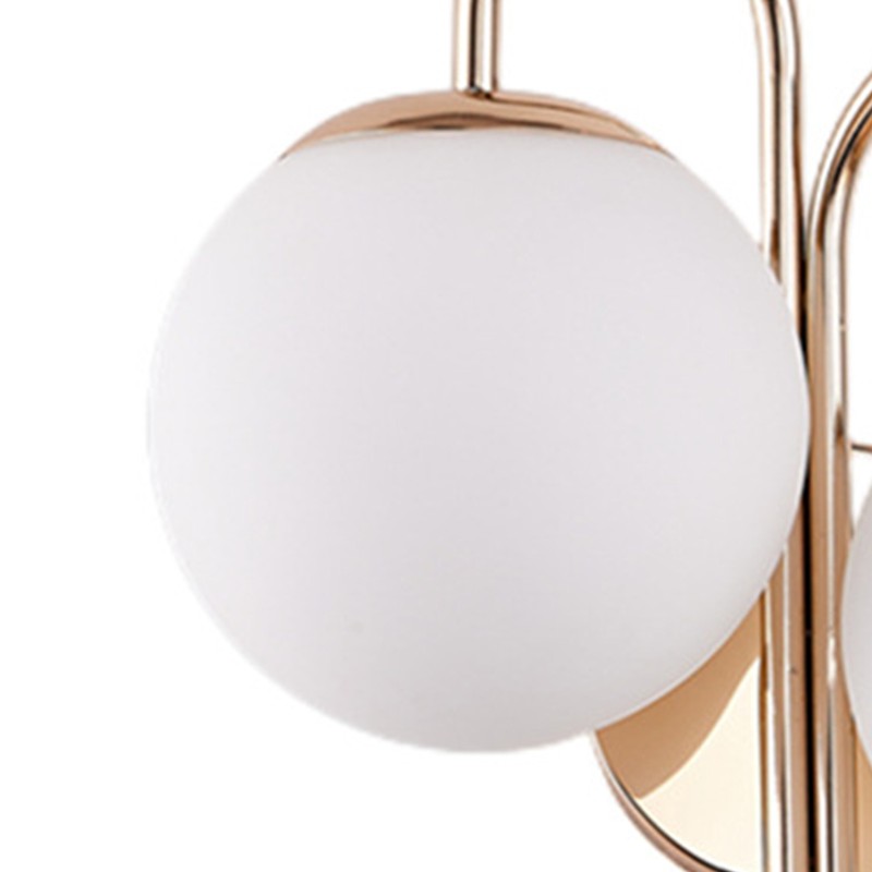 Double Sconce Simple Modern Dual Headed Glass Metal Energy Saving